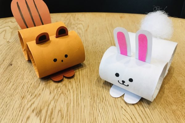 保育園 9月 製作｜トイレットペーパーの芯でウサギとリスを作ろう！活動のねらい付 イメージ