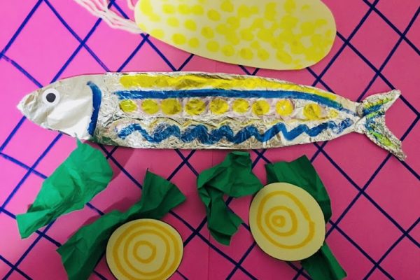 保育園　10月製作｜バーベキュー遊び 製作 イメージ