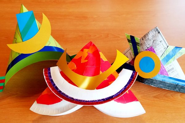 保育園　5月製作「こどもの日」製作・かぶと（兜）を作ろう｜紙皿・色画用紙・新聞紙｜かぶとの折り方紹介 イメージ