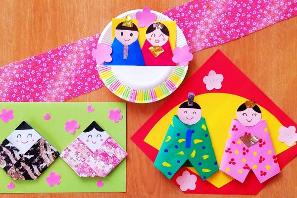保育園　3月製作「おひなさま」アイデア3種！スタンプ・紙皿・簡単折り紙でかわいいおひなさまを作ろう イメージ
